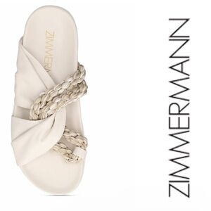 ZIMMERMANN - 20mm Interlock
Poly & Rope Sliders size 6 women beach summer sandal